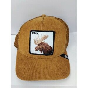 Goorin Bros Moose Rack Patch Corduroy Trucker Hat Adjustable Mens One Suze